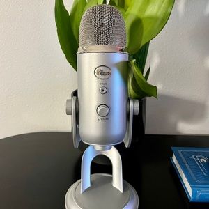 Silver Blue Yeti USB Microphone
